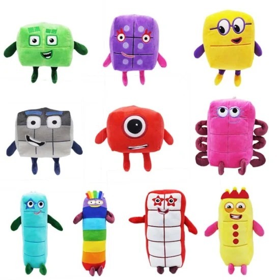 Boneka NumberBlocks Boneka Number Blocks 15-25CM New LIMITED EDITION