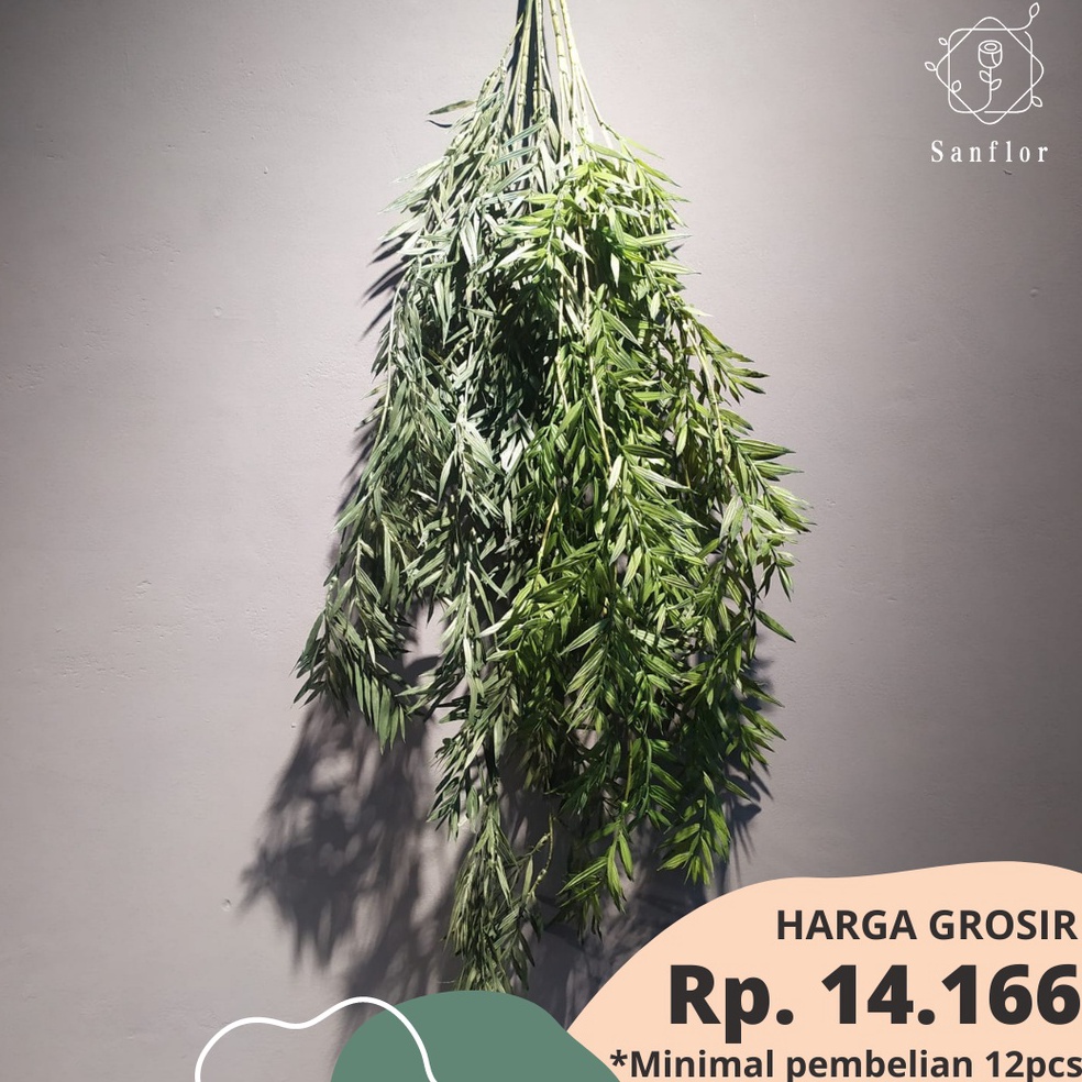 Dear Juntai Bambu Daun Bambu artificial