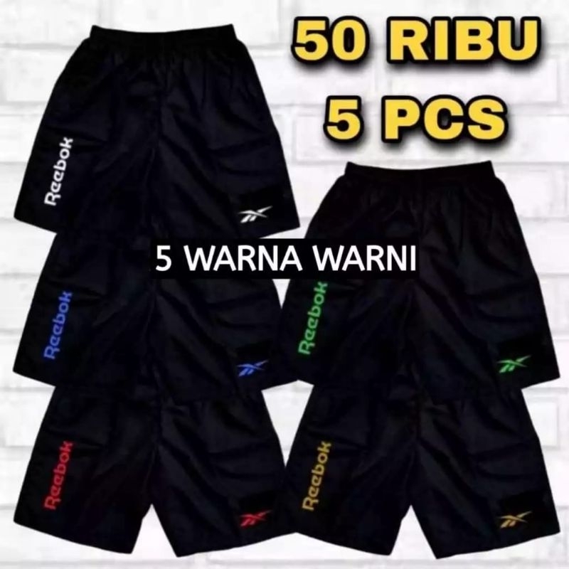 [PROMO] celana kolor pendek/celana olahraga/ celana santai  pria wanita 50ribu 5pcs