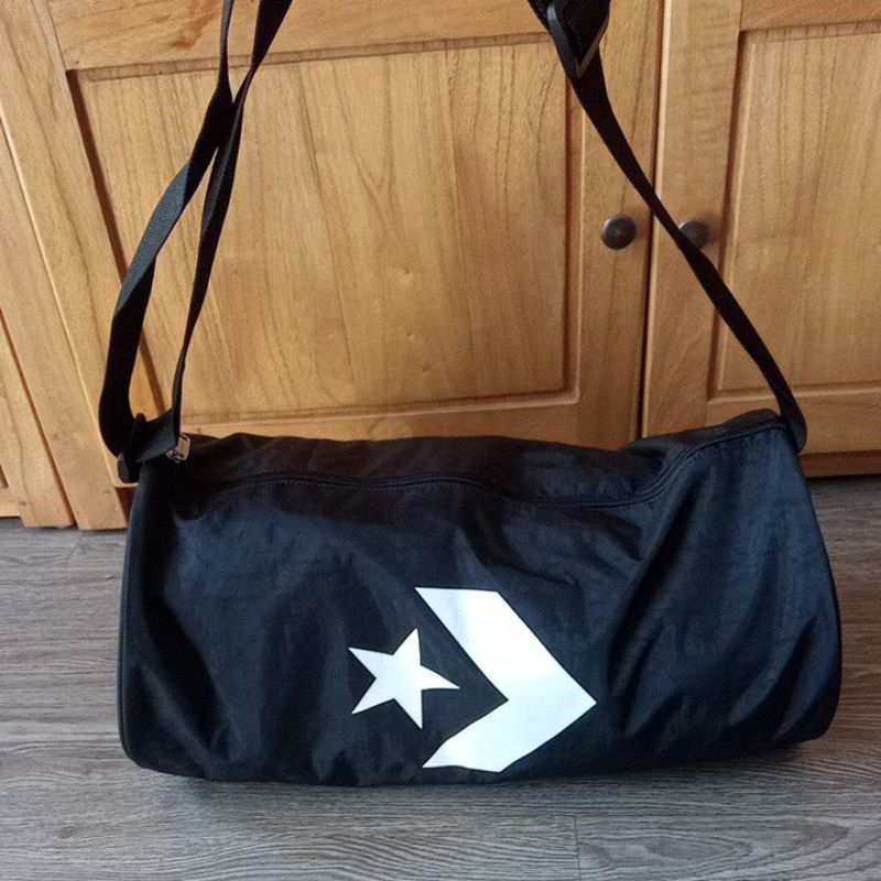 Tas Converse Rolling Bag Wrinkle Black