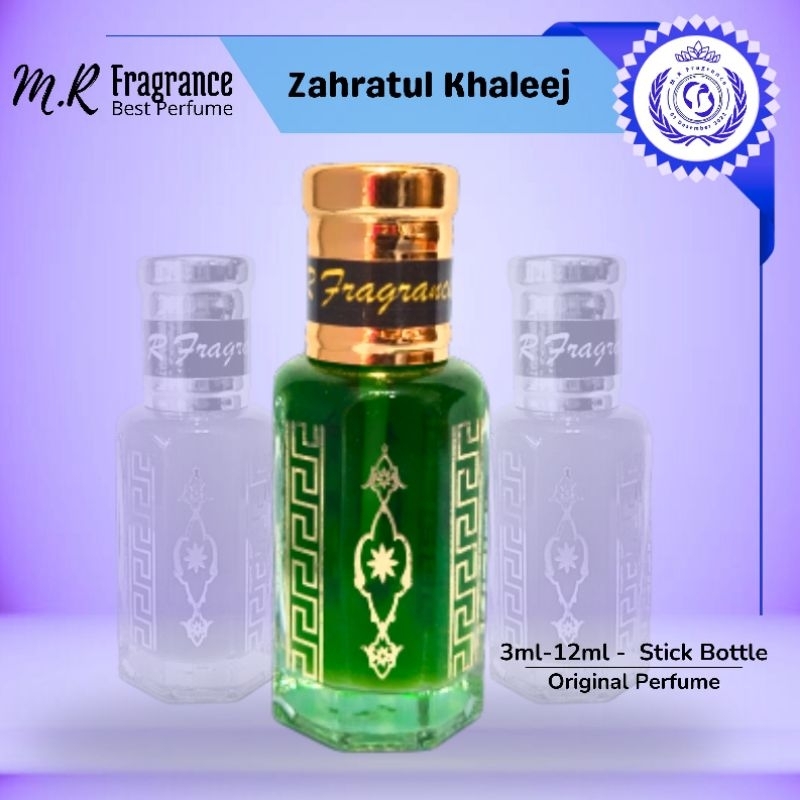 Parfum ZAHRATUL KHALIJ 12ml Original Minyak Wangi Non Alkohol Khaleej