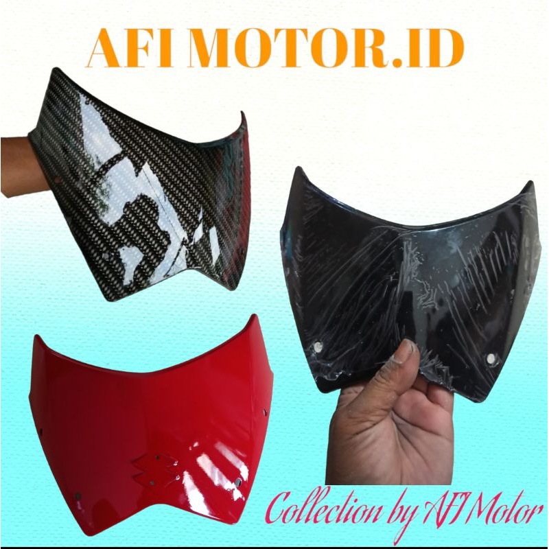 Visor Suzuki Satria Fu facelift Facelite Faselite 150 2013 2014 2015 Stiker karbon carbon Hologram P
