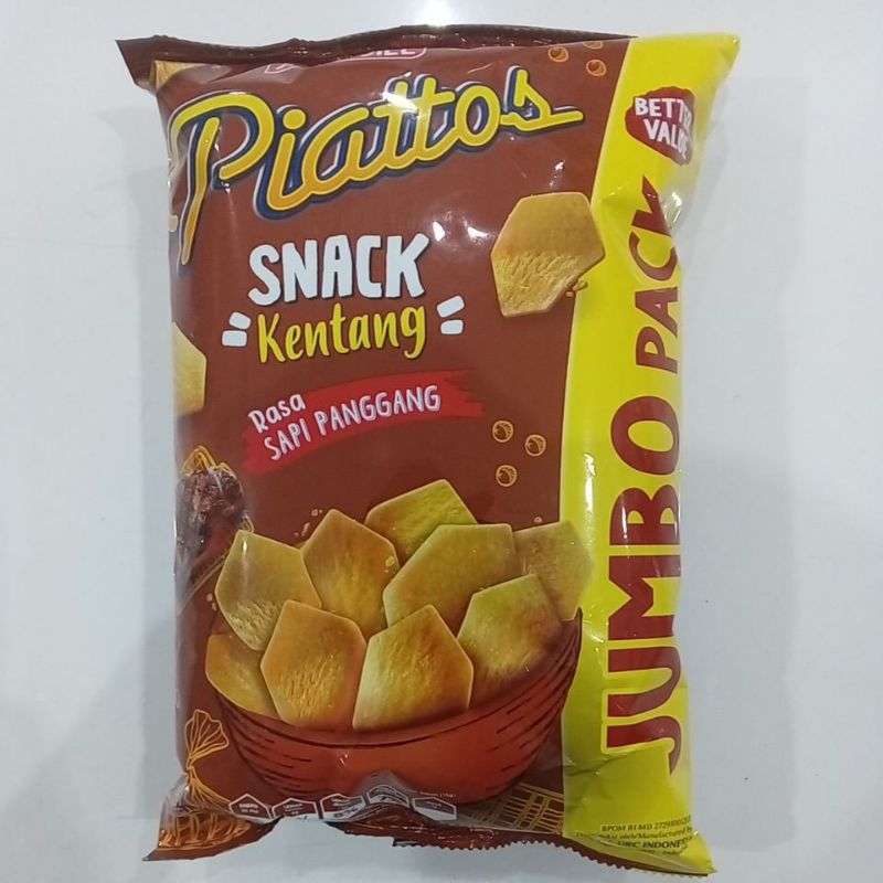 

Piattos Snack Kentang Rasa Sapi Panggang 120 g Jumbo Pack