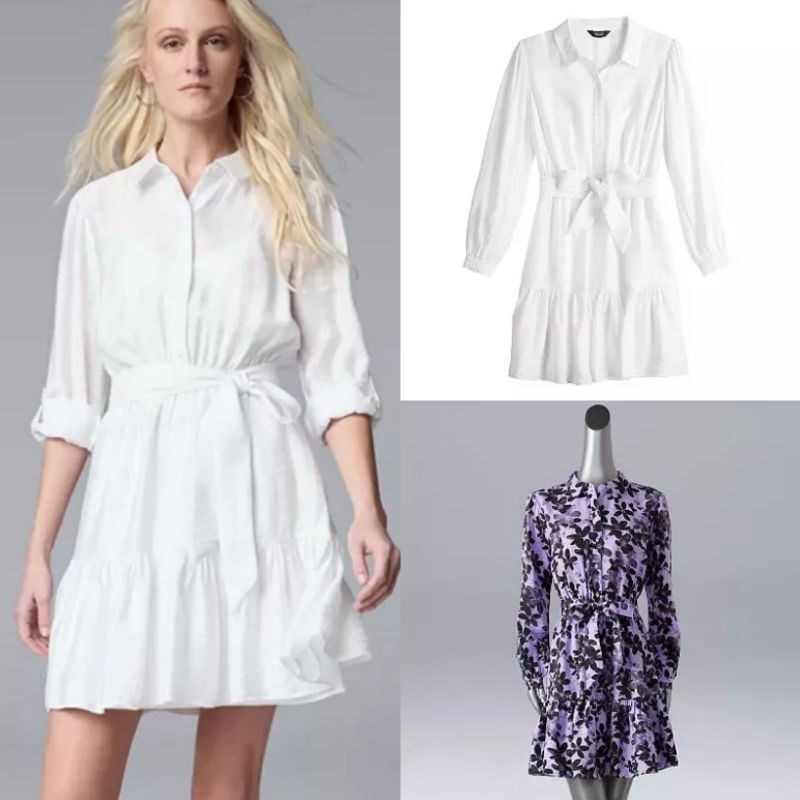 SIMPLY VERA VERAWANG SHIRT DRESS