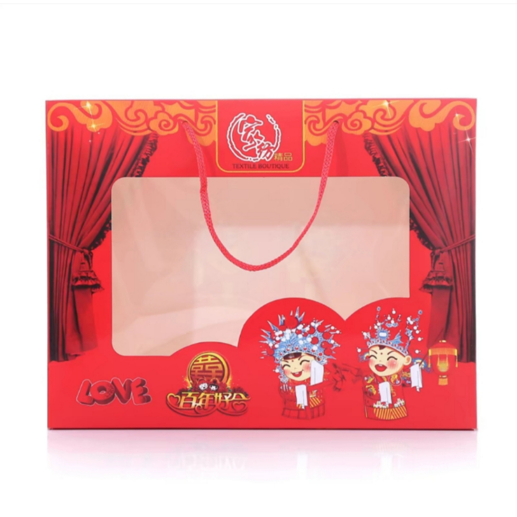 

Paper Box Kotak Handuk Wedding / Sangjit / Pernikahan Teapai- Hanya Box(double )