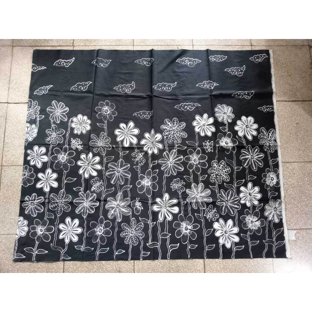 BATIK TULIS  PREMIUM 1 WARNA (HITAM) MADE BY PENGRAJIN BATIK ASLI BEKONANG, SOLO