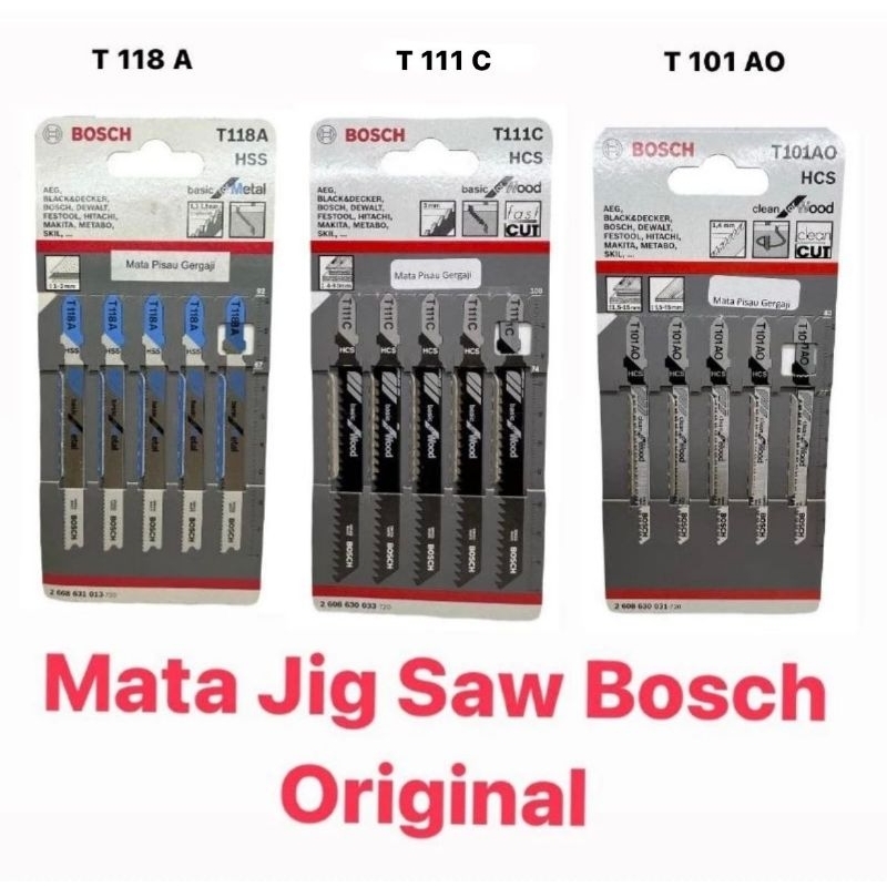 Bosch Mata Jigsaw Jigsaw Bosch kayu dan besi
