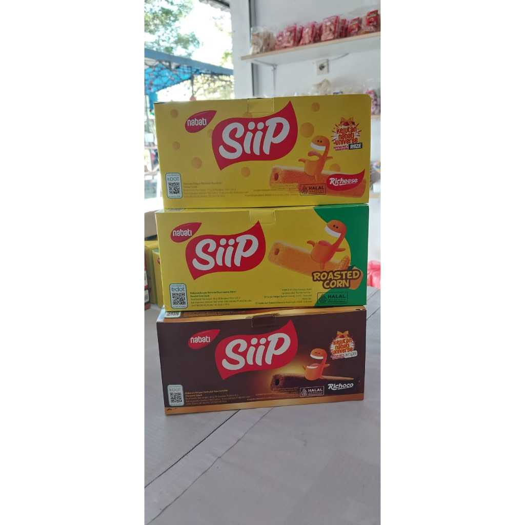 

NABATI SIIP RICHOCO, RICHEESE & ROASTED CORN 1 BOX ISI 20 PCS x 4Gr