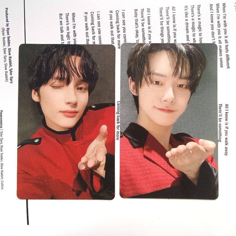 PHOTOCARD PC TXT YEONJUN HUENINGKAI FC RENEWAL MEMBERSHIP 4TH JP