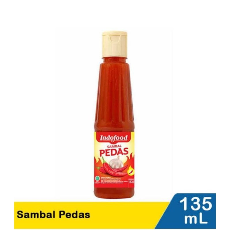 

Indofood sambal pedas 135ml /Indofood saus tomat 135ml/ ABC SAMBAL ASLI 335ML