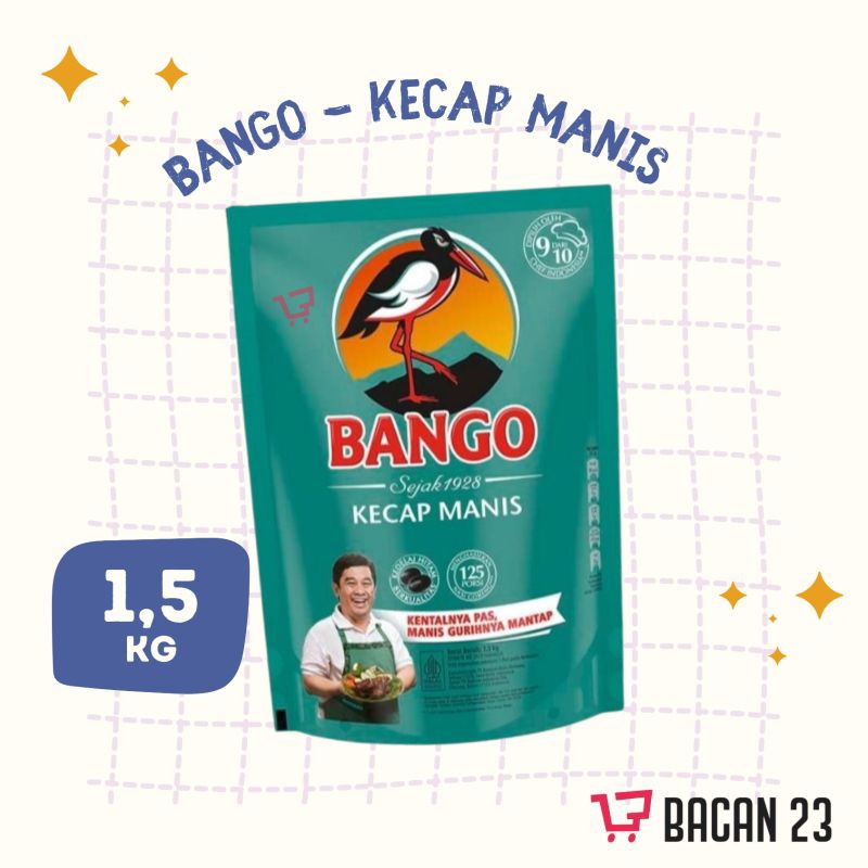 

Bango Kecap Manis Refill (1,525 kg)/ Kecap Isi Ulang / Kecap Kemasan Pouch / Bacan 23 - Bacan23