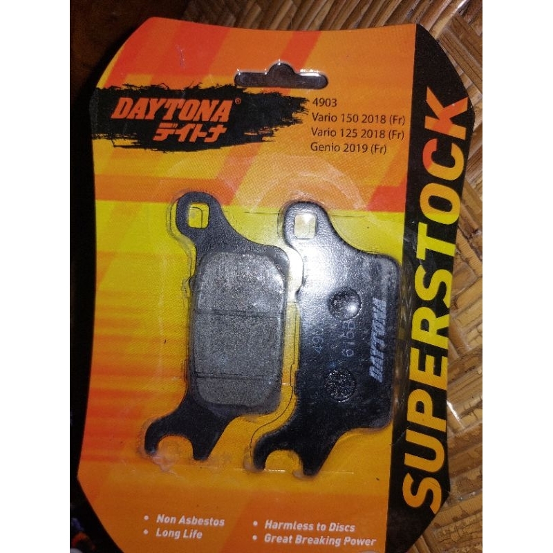 Kampas Rem Daytona Kaliper TOKICO Vario 125 / 150 / 160 Genio Kanvas Cakram Depan Honda