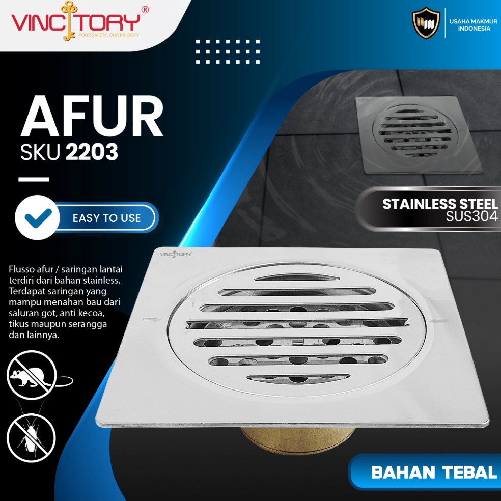 Spesial Afur Lantai Saringan Got Stainless Katub Kuningan Anti Serangga Anti Bau  Afur Lantai Vincit