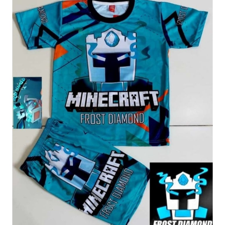 BAJU ANAK GAMBAR MINECRAFT FROST DIAMONDSETELAN ANAK GAMBAR MINECRAFT FROST DIAMONBAJU ANAK LAKI LAK