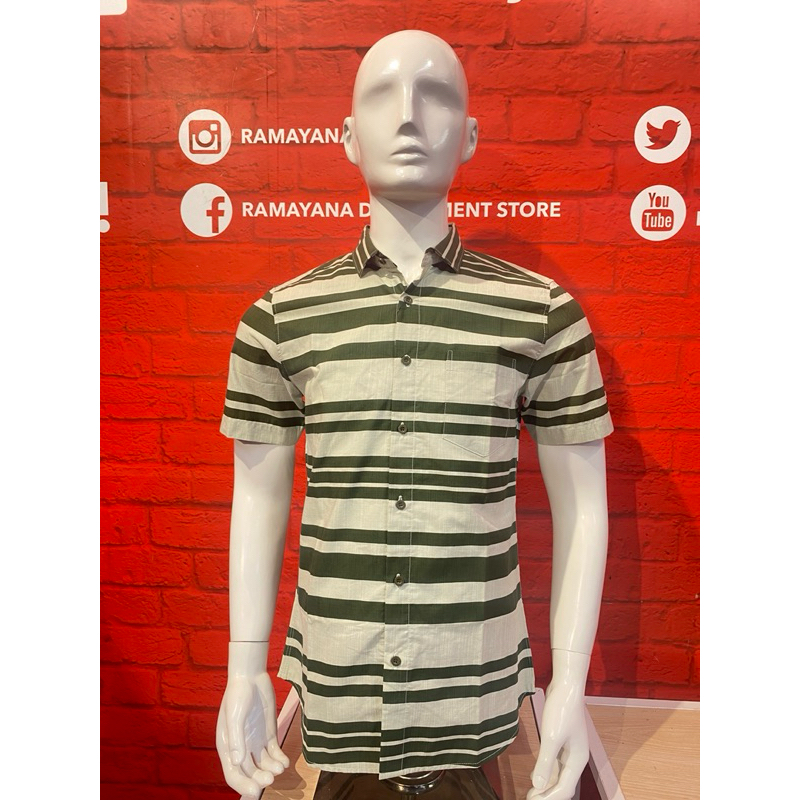 Kemeja Salur Slimfit Platini Murah