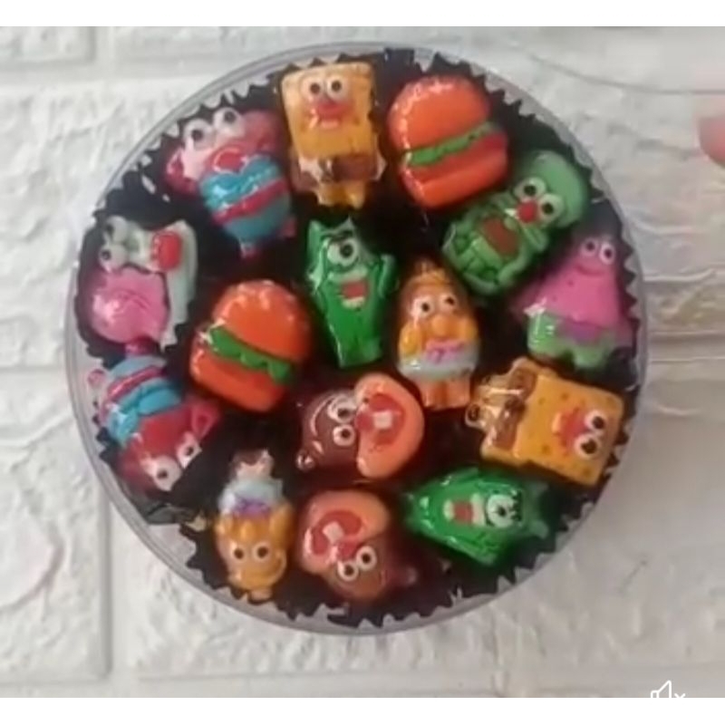 

coklat karakter Spongebob family