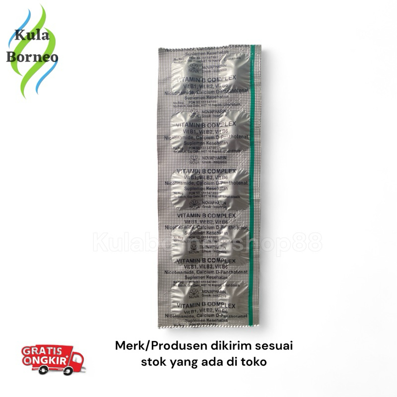 Vitamin B Complex 50 mg 10 Tablet