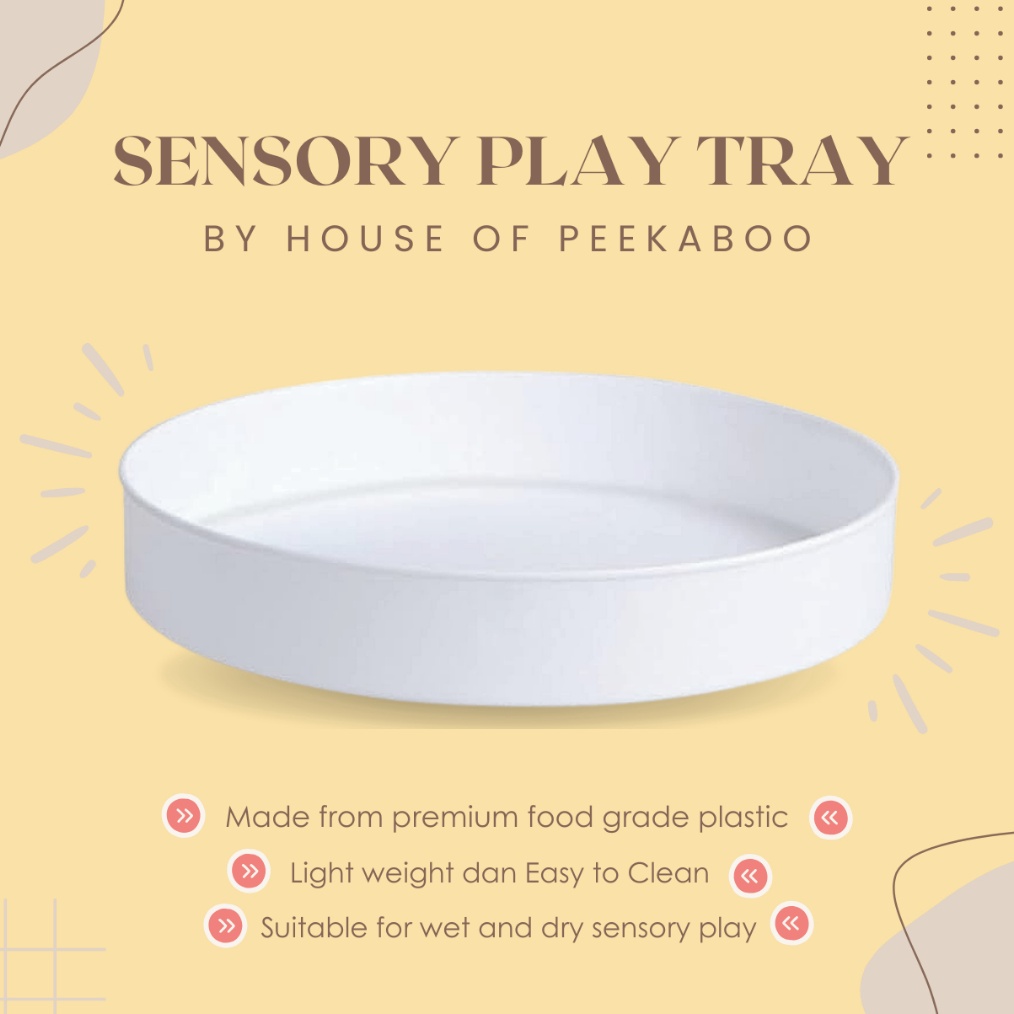 LIMITED PRODUCT SENSORY PLAY TRAY  Sensory Bin  Sensory Tray  Nampan Sensory Play  Wadah Main Sensor