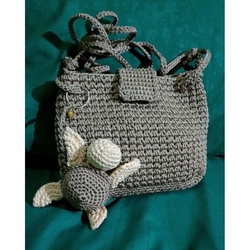 TAS RAJUT / RENDA HANDMADE HANDPHONE/ SELEMPANG