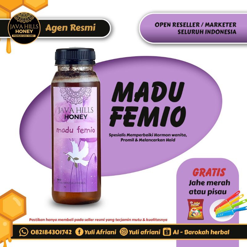 

Madu femio Solusi Kesehatan Wanita |JavahillsHoney |Madu promil . madu Rapet