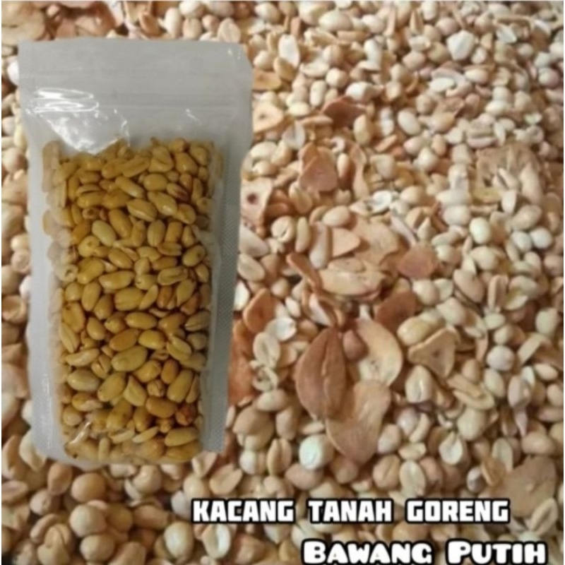 

Kacang Goreng Bawang Putih 250gr Asin Gurih Kriuk