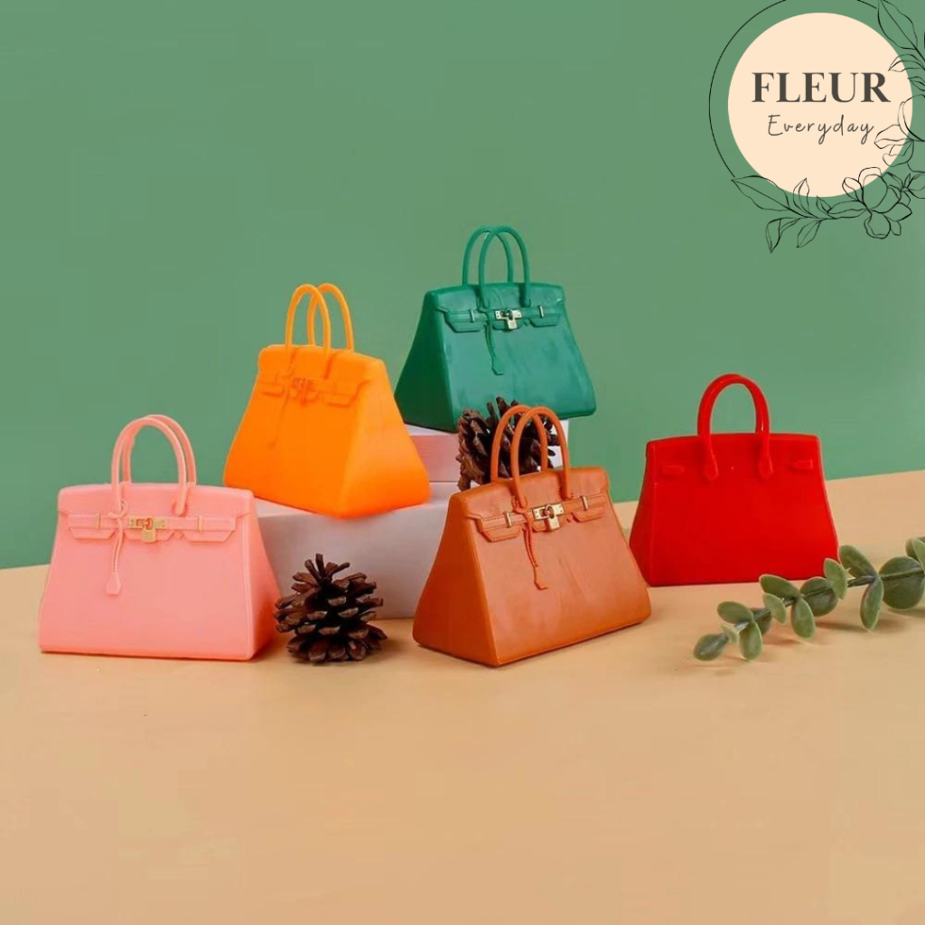 TOPPER KUE BENTUK TAS MAINAN / Hiasan kue ulang tahun / aksesoris kue ulang tahun