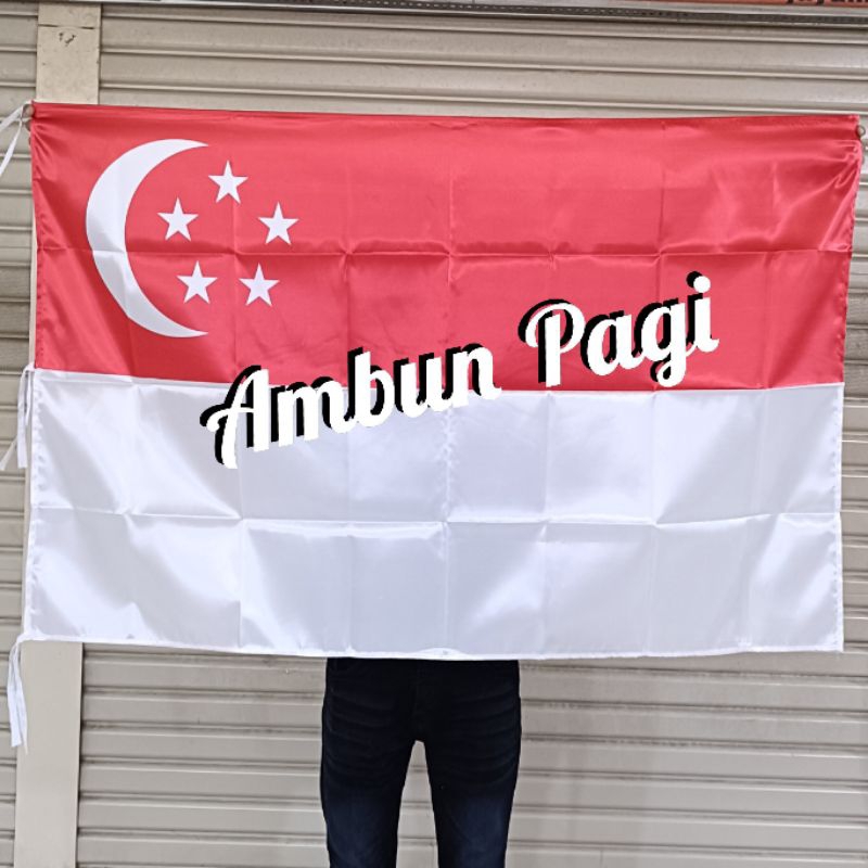 

best seller bendera negara SINGAPURA uk. 90cm x 135cm