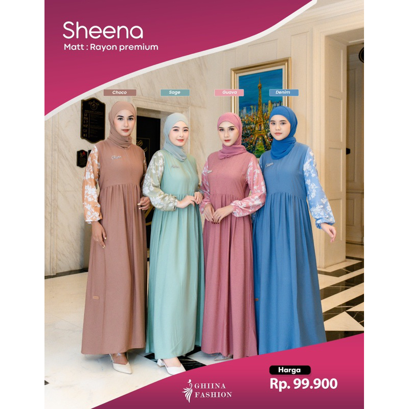 Ghiina Fashion - Dress / Gamis Wanita / Sheena Dress Ghiina Fashion