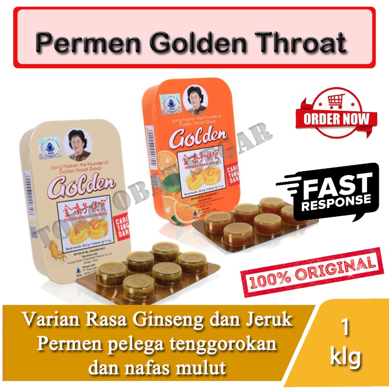 

Permen Golden Throat Rasa Ginseng dan Jeruk Pelega Tenggorokan