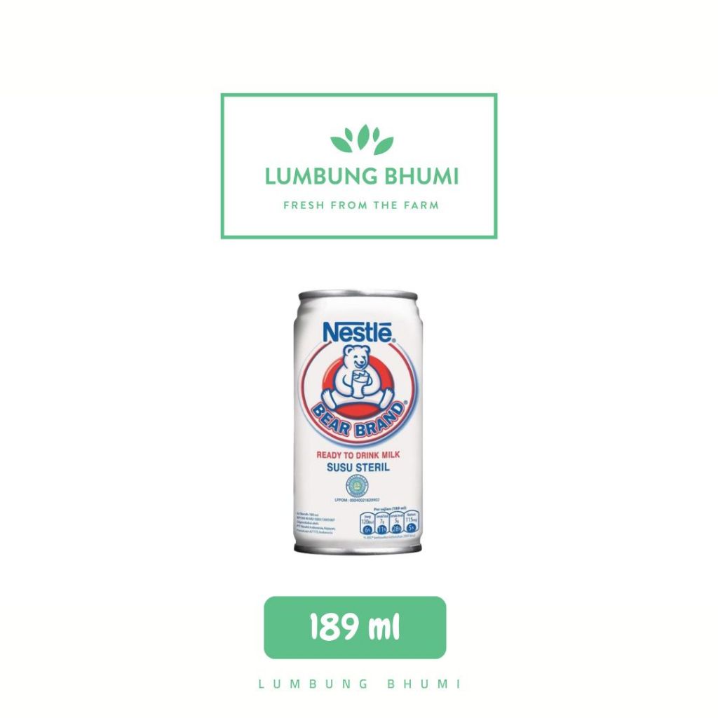 

BEAR BRAND Susu Beruang 189 ml 1 Pcs - Lumbung Bhumi
