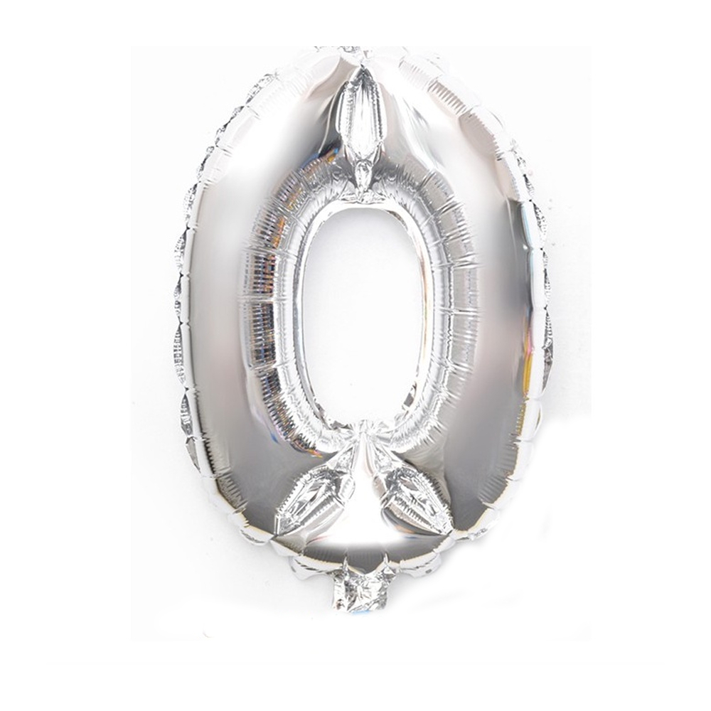 [COBA] BALON ANGKA WARNA SILVER ANGKA 0