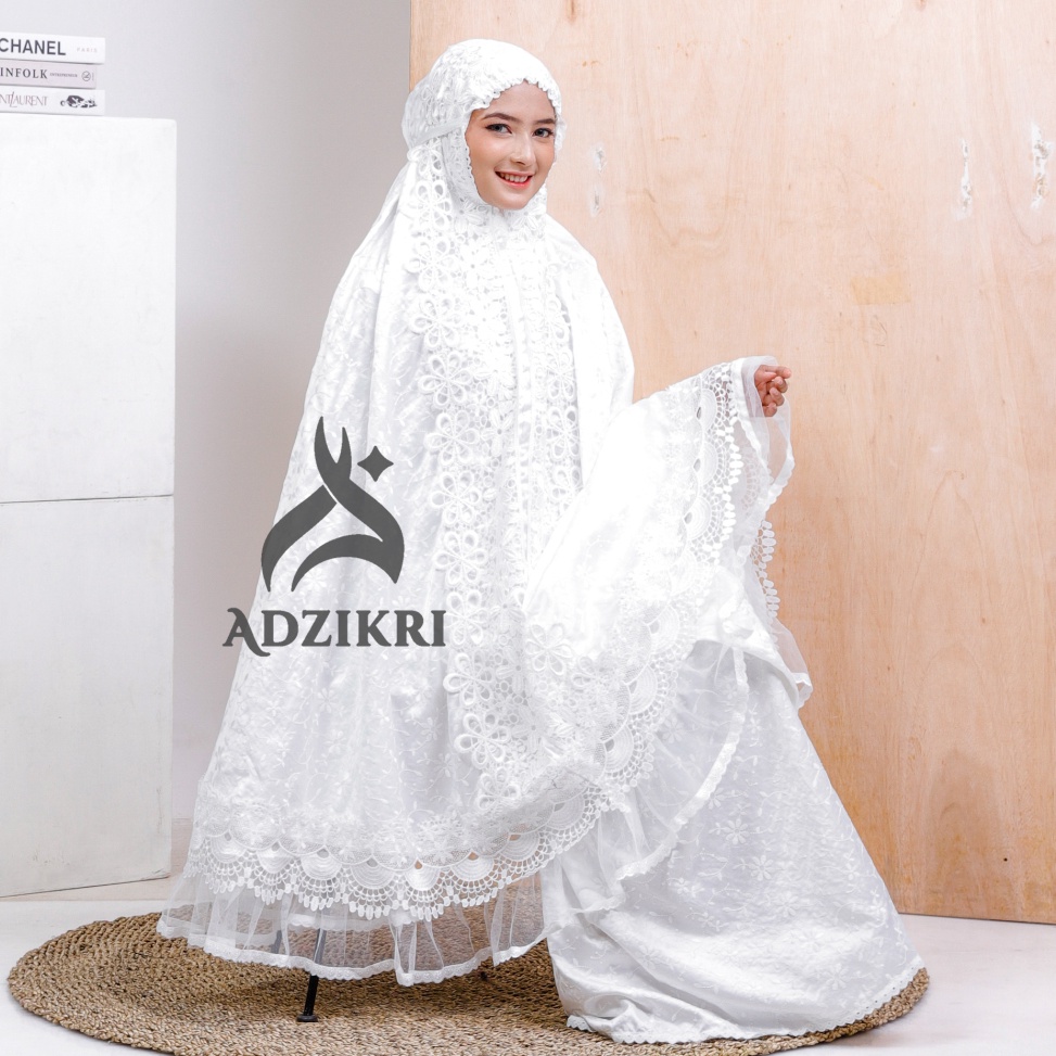 ART H77I ADZIKRI  Mukena Dewasa Prada Sutera Paris Sherina