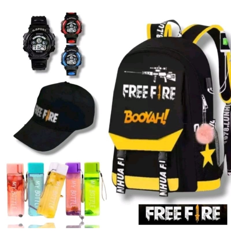 BANYAK BONUSNYA Tas Ransel anak Sekolah Tk Sd Karakter ff paket Murah