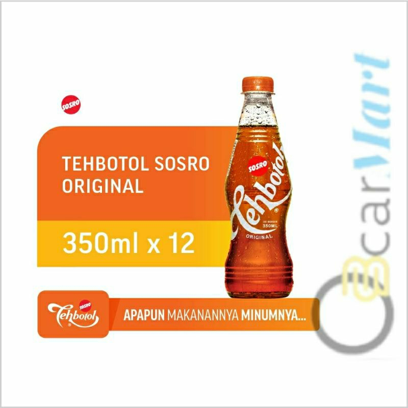 

(GSV) Teh BOTOL SOSRO 350ml 1 Dus Teh Botol Plastik PET Rasa Original Jasmine Tea