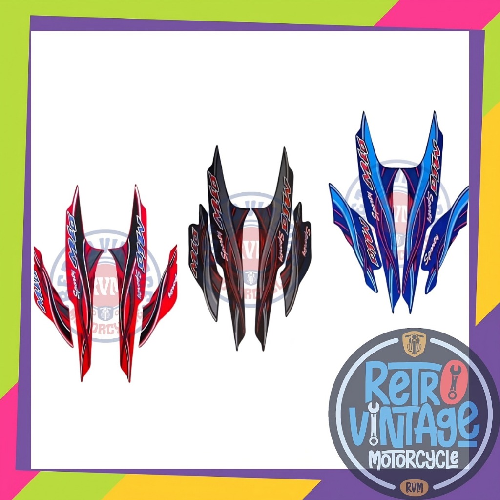 STRIPING ORI YAMAHA MIO SPORTY 2005 2006 LIS STICKER DECAL STANDAR MIO 2005 STIKER STRIPING MOTOR MI