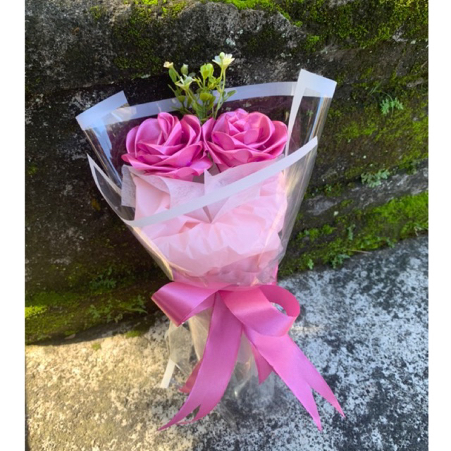 

bucket mini dari pita satin korean wrapping