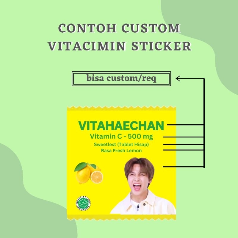 

STICKER VITACIMIN NCT CUSTOM FREEBIES KONSER
