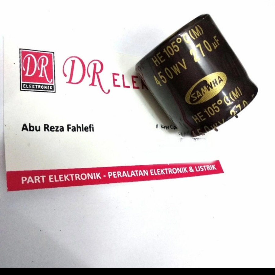 Elco Elko Capasitor Kapasitor 270uf 450v 270 uf 450 450volt 450v volt dre3 Berkualitas