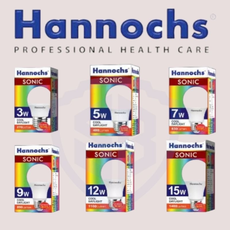 Lampu LED Hannochs Sonic 3 watt - 15 watt Bohlam LED