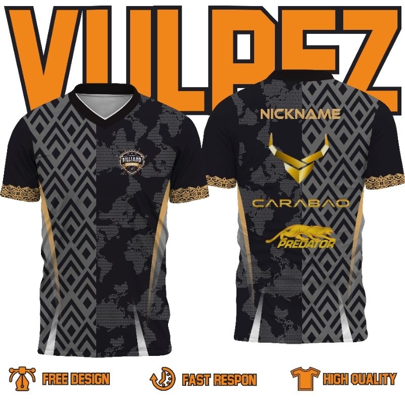 JERSEY BILLIARD CARABAO ll PREDATOR ll FREE NAMESET