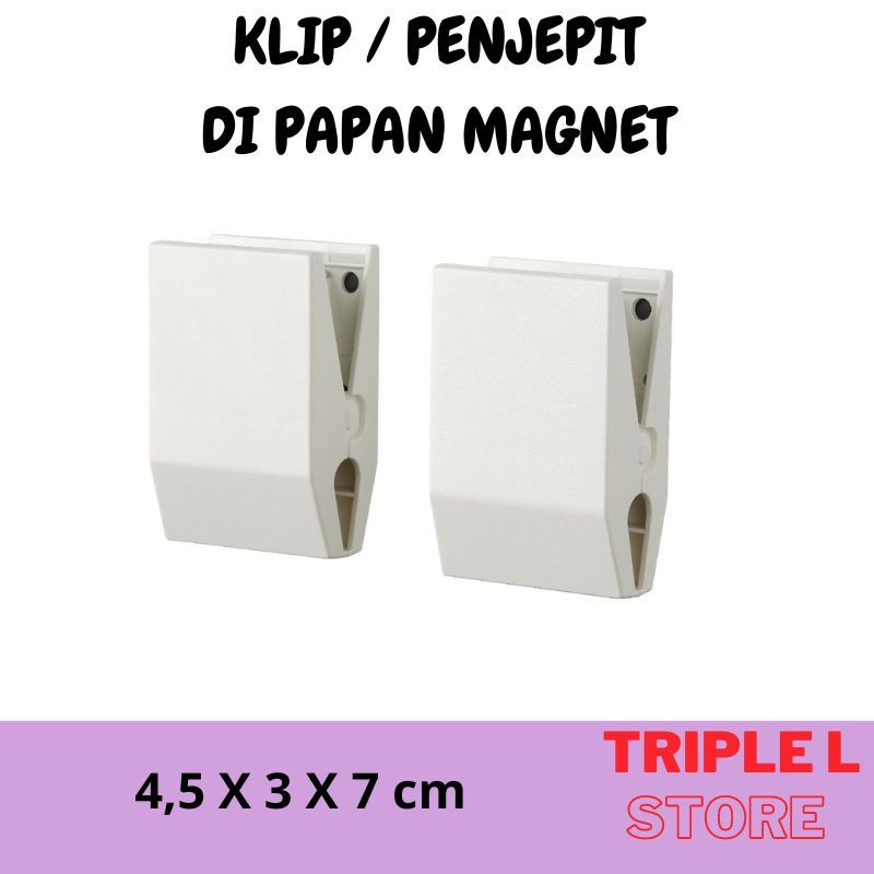 

Klip Penjepit Kertas Catatan Magnet Di Papan Magnet set 2 pcs