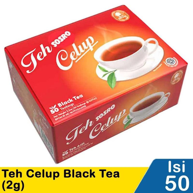 

SOSRO Teh Celup Hitam 50 Kantung Celup