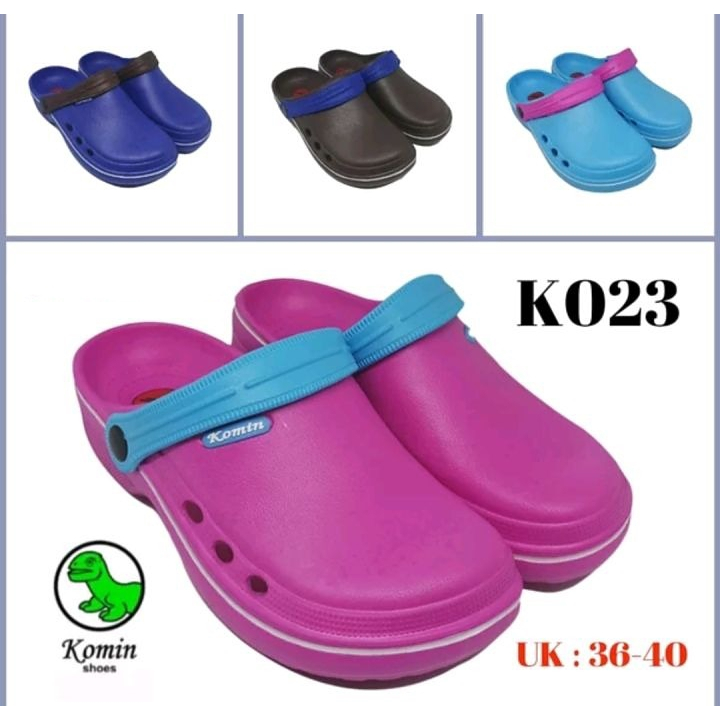 SANDAL SLOP KEREN TRENDY MODEL BAKPAO KODOK KOMIN BAIM ORIGINAL WARNA WARNI SIZE 36 - 40