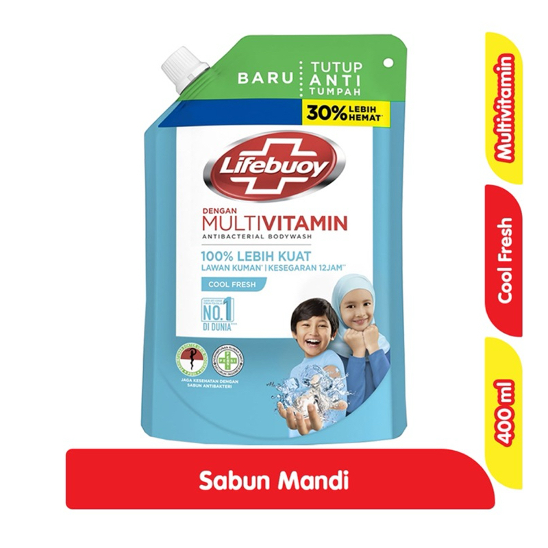 Lifebuoy Sabun Mandi Cair Cool Fresh 400ml