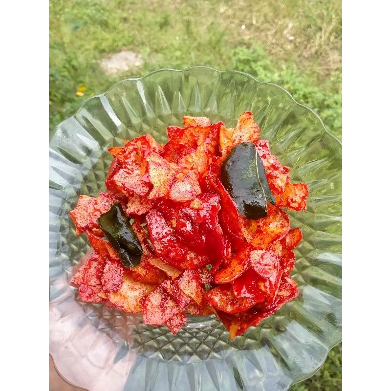 

KERIPIK SINGKONG BALADO BUMBU MELIMPAH