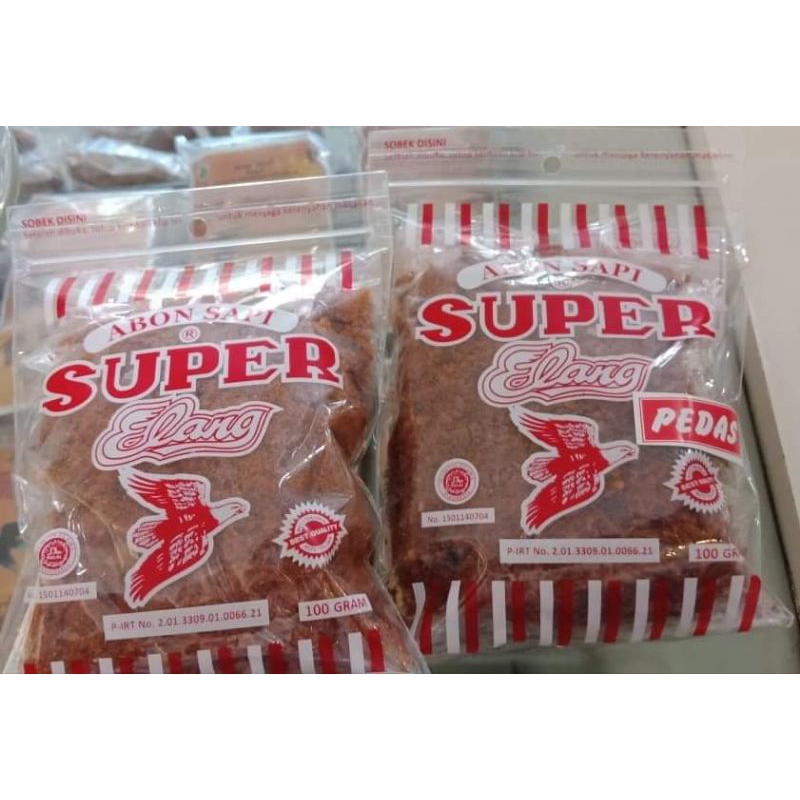 

Abon Sapi Super Elang Kemasan 100gr