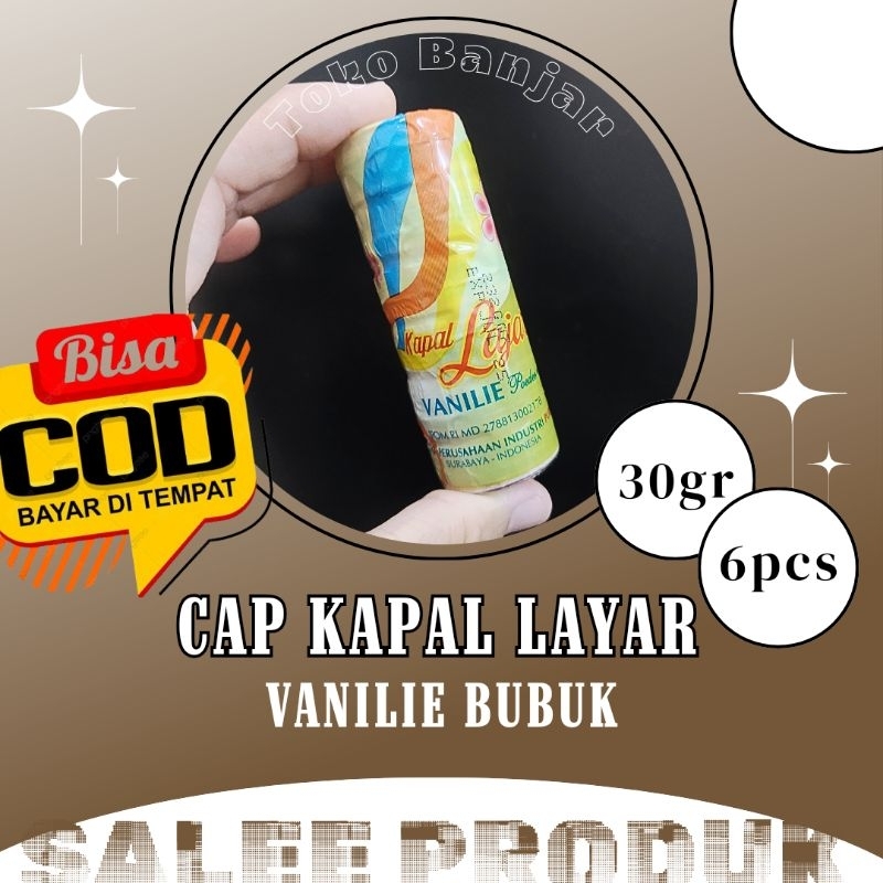 

VANILIE CAP KAPAL LAYAR ISI 6PCS