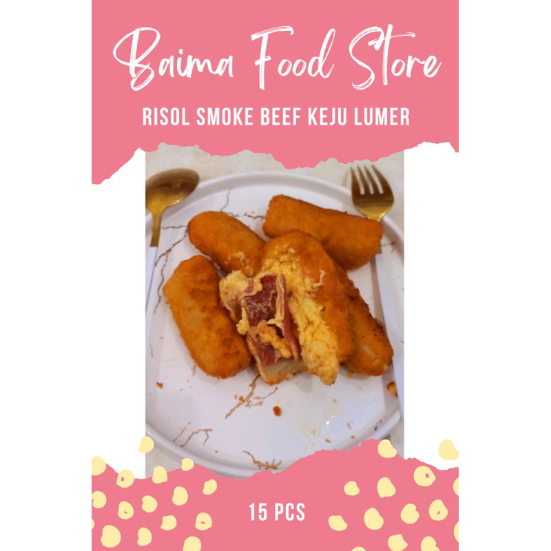

Risol Smoked Beef Keju Lumer Isi 15 Pcs