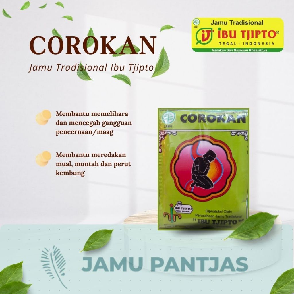 

JAMU COROKAN (MAAG & GANGGUAN PENCERNAAN) ~ IBU TJIPTO ISI 10 SACHET