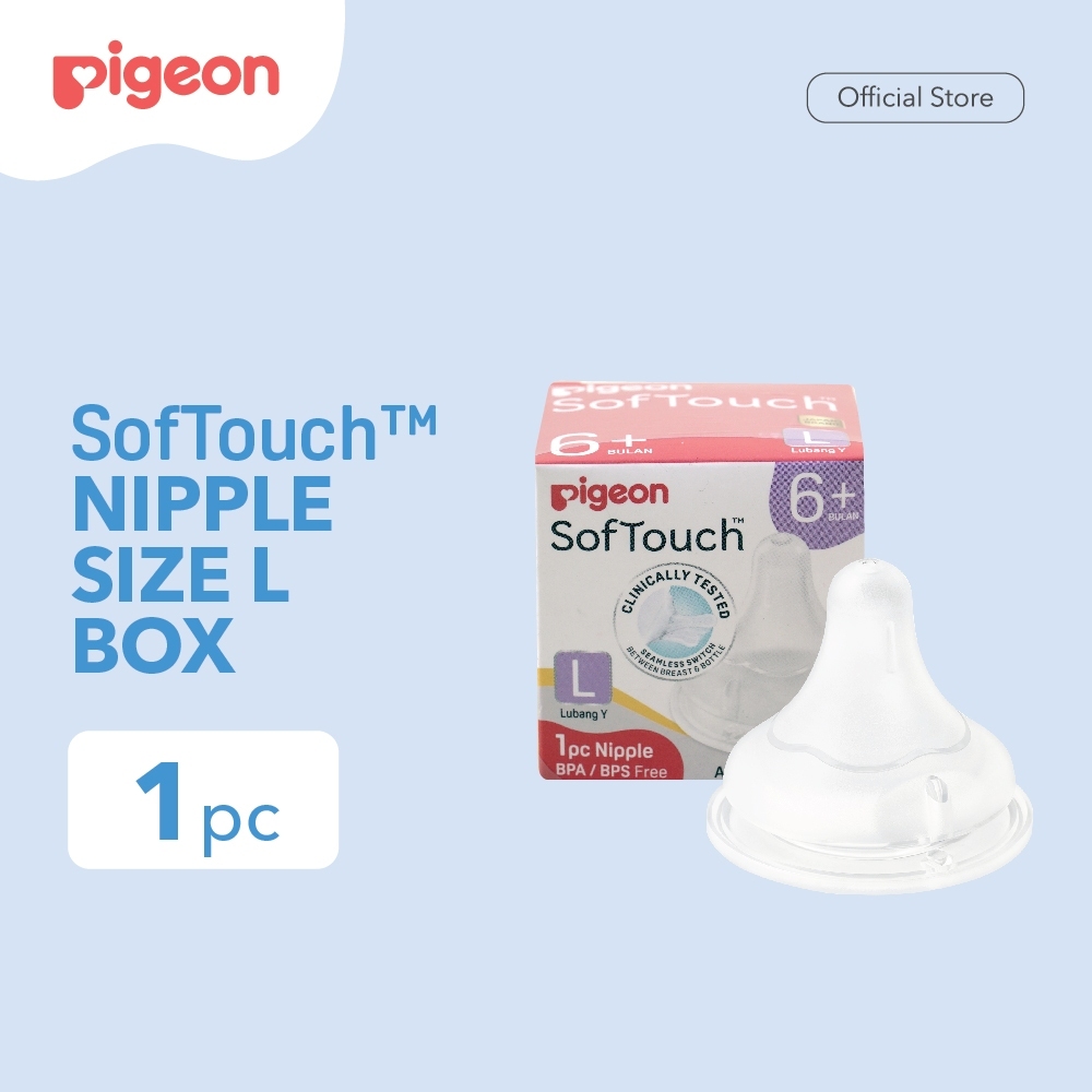 PIGEON SOFTOUCH PLUS NIPPLE BOX S/L/LLL